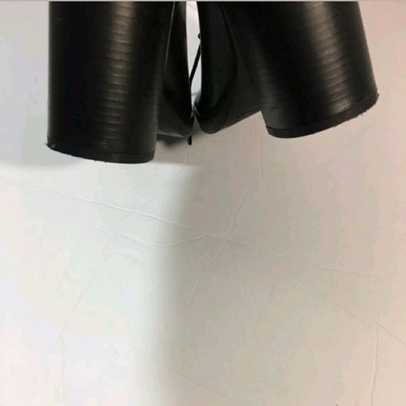 FINAL PRICE DROP!! BLACK LACE UP HEELS - Picture 2 of 5